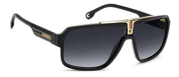 CARRERA 1091/S - BLACK / GREY SHADED - 65-10-135