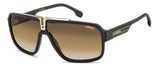 CARRERA 1091/S - MATTE BLACK GOLD / BROWN SHADED BRICK - 65-10-135