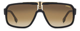 CARRERA 1091/S - MATTE BLACK GOLD / BROWN SHADED BRICK - 65-10-135