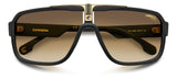 CARRERA 1091/S - MATTE BLACK GOLD / BROWN SHADED BRICK - 65-10-135