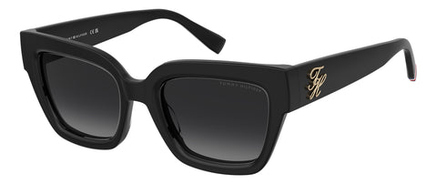 TOMMY HILFIGER TH 2402/S - BLACK / GREY SHADED - 53-20-145