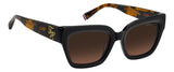TOMMY HILFIGER TH 2402/S - BLACK / BROWN SHADED PINK - 53-20-145