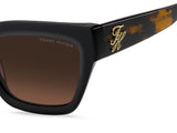 TOMMY HILFIGER TH 2402/S - BLACK / BROWN SHADED PINK - 53-20-145