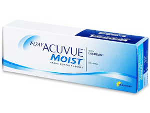 1‑DAY ACUVUE® MOIST – Daily Disposable Contact Lenses (Pack of 30)
