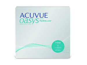ACUVUE® OASYS 1‑Day with HydraLuxe® Technology – Daily Disposable Contact Lenses (Pack of 90)