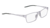 Nike 7410 Eyeglasses in Matte Wolf Grey - 3/4 view, other side
