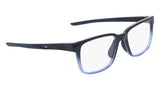 Nike 7409 Eyeglasses in Midnight Navy/Light Thistle Fade - 3/4 view, other side