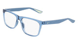 Nike 7414 Eyeglasses in Work Blue - 3/4 view