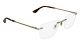 Lacoste L2324 Eyeglasses in Matte Gold - 3/4 view, other side