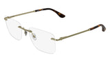 Lacoste L2324 Eyeglasses in Matte Gold - 3/4 view