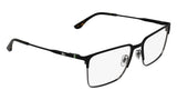 Lacoste L2321 Eyeglasses in Matte Black - 3/4 view, other side