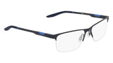 Nike 8144 Eyeglasses in Matte Obsidian - 3/4 view, other side