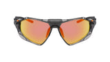 Nike Zeus Rise E N IU8050X Sunglasses in Smoke Grey/Road Orange Mirror - front view