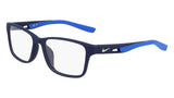 Nike 5038 N Eyeglasses in Matte Navy/Royal - 3/4 view