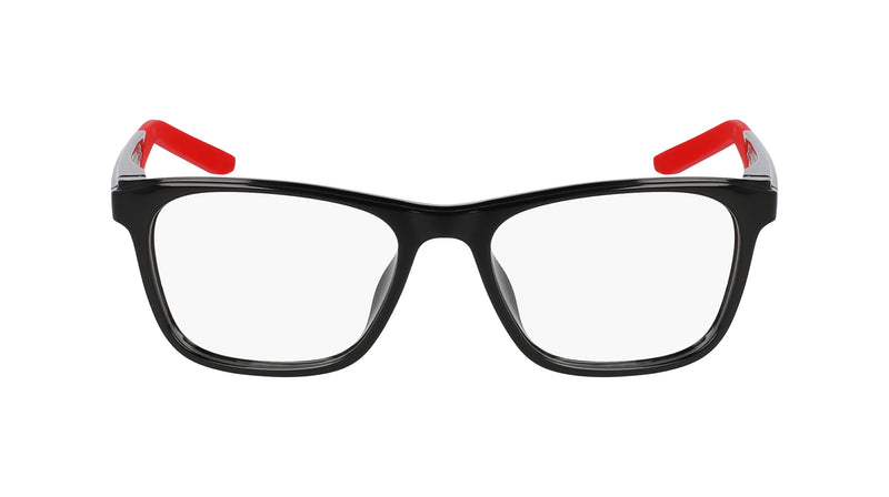 Nike 5058 N Eyeglasses in Black/University Red - front view