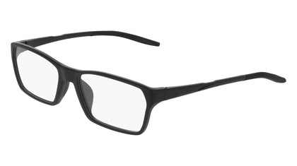 Nike 7410 Eyeglasses in Matte Black - 3/4 view