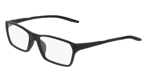Nike 7410 Eyeglasses in Matte Black - 3/4 view