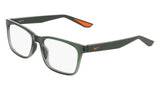 Nike 7415 Eyeglasses in Sequoia - 3/4 view