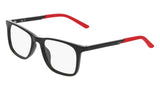 Nike 5071 Eyeglasses in Black/University Red - 3/4 view