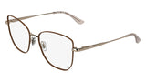 Lacoste L2323 Eyeglasses in Rose Gold/Brown - 3/4 view