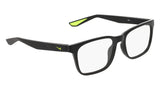 Nike 7415 Eyeglasses in Black - 3/4 view, other side