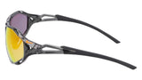 Nike Zeus Rise E N IU8050X Sunglasses in Smoke Grey/Road Orange Mirror - side view