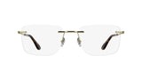 Lacoste L2324 Eyeglasses in Matte Gold - front view