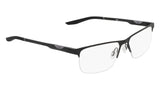 Nike 8144 Eyeglasses in Matte Black - 3/4 view, other side