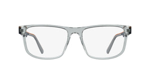 Lacoste L4011 Eyeglasses in Transparent Light Grey - front view
