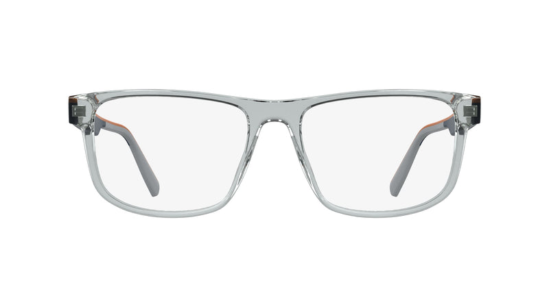 Lacoste L4011 Eyeglasses in Transparent Light Grey - front view