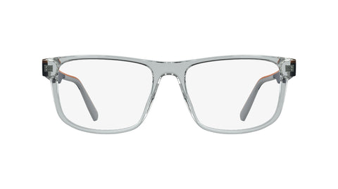 Lacoste L4011 Eyeglasses in Transparent Light Grey - front view