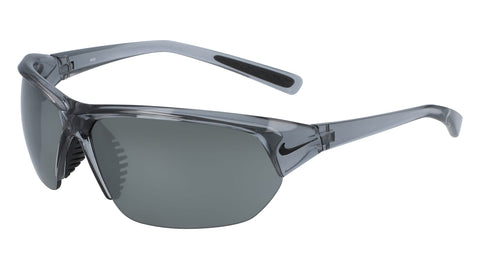 Nike Skylon Ace NN IU8046X Sunglasses in Wolf Grey/Grey with Silver Flash - 3/4 view