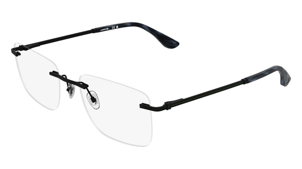 Lacoste L2324 Eyeglasses in Matte Black - 3/4 view
