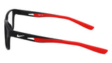 Nike 5038 N Eyeglasses in Matte Black/University Red - side view