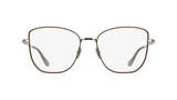 Lacoste L2323 Eyeglasses in Rose Gold/Brown - front view