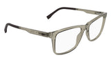 Lacoste L4013 Eyeglasses in Transparent Sand - 3/4 view, other side
