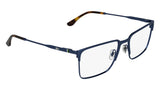 Lacoste L2321 Eyeglasses in Matte Blue - 3/4 view, other side