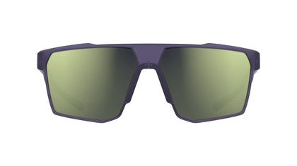 Nike Airlift IQ7268X Sunglasses in Matte Dark Raisin/Yellow Flash - front view