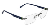Lacoste L2320 Eyeglasses in Dark Gunmetal - 3/4 view, other side