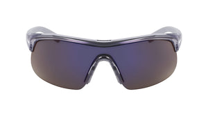 Nike Show X1 N IU4881X Sunglasses in Shiny Wolf Grey/Blue Mirror - front view
