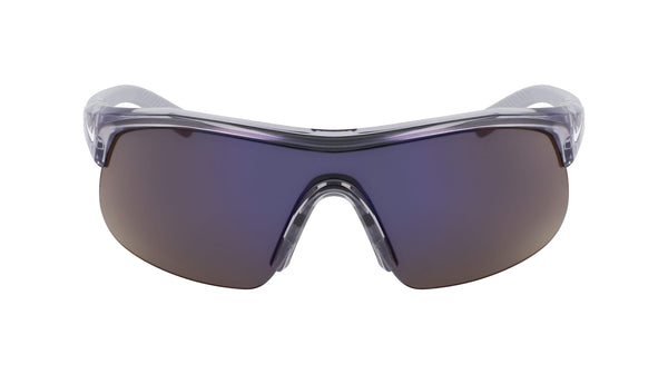 Nike Show X1 N IU4881X Sunglasses in Shiny Wolf Grey/Blue Mirror - front view