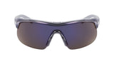 Nike Show X1 N IU4881X Sunglasses in Shiny Wolf Grey/Blue Mirror - front view