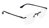 Lacoste L2324 Eyeglasses in Matte Black - 3/4 view, other side