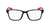 Nike 5038 N Eyeglasses in Matte Black/University Red - front view