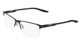 Nike 8144 Eyeglasses in Matte Black - 3/4 view