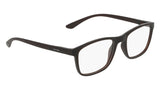Calvin Klein CK19571N Eyeglasses in Matte Crystal Brown - 3/4 view, other side