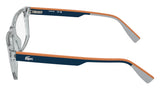 Lacoste L4011 Eyeglasses in Transparent Light Grey - side view