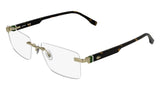 Lacoste L2320 Eyeglasses in Gold - 3/4 view