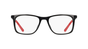 Nike 5071 Eyeglasses in Black/University Red - front view