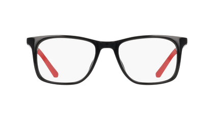 Nike 5071 Eyeglasses in Black/University Red - front view